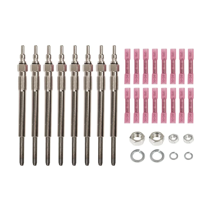 

For Ford 7.3L Powerstroke Diesel 1998-2003 Valve Cover Gaskets Harness & 8 Glow Plug+Relay F81Z-6584-AA,1379998-A65M