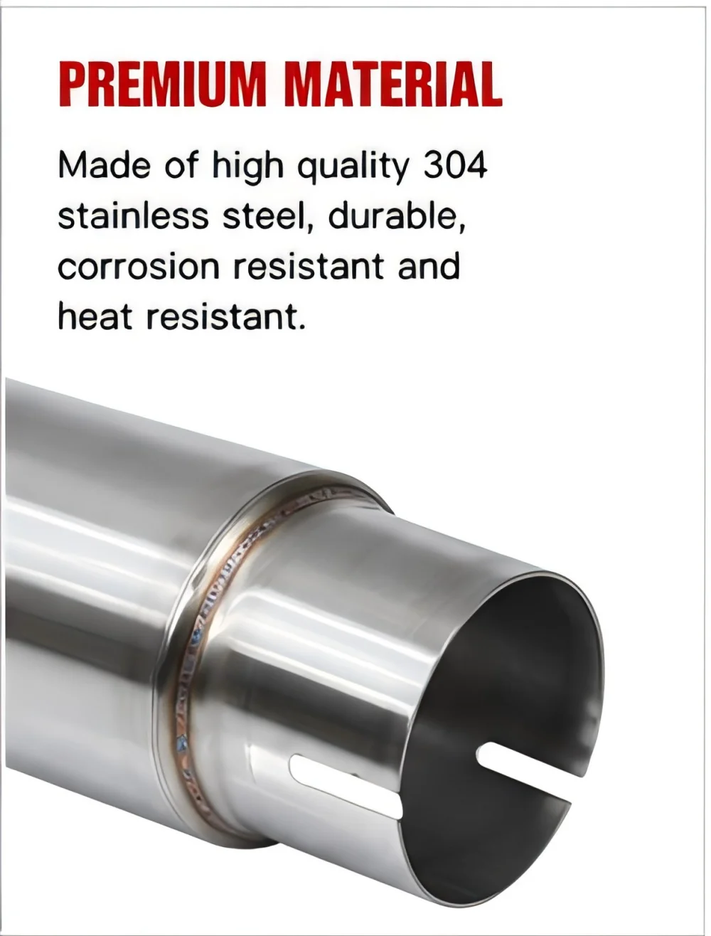 Universal Motorcycle Hidden Exhaust Muffler Stainless Steel Honeycomb Mesh Slip On Modified Bike Exhaust Tail Pipe With