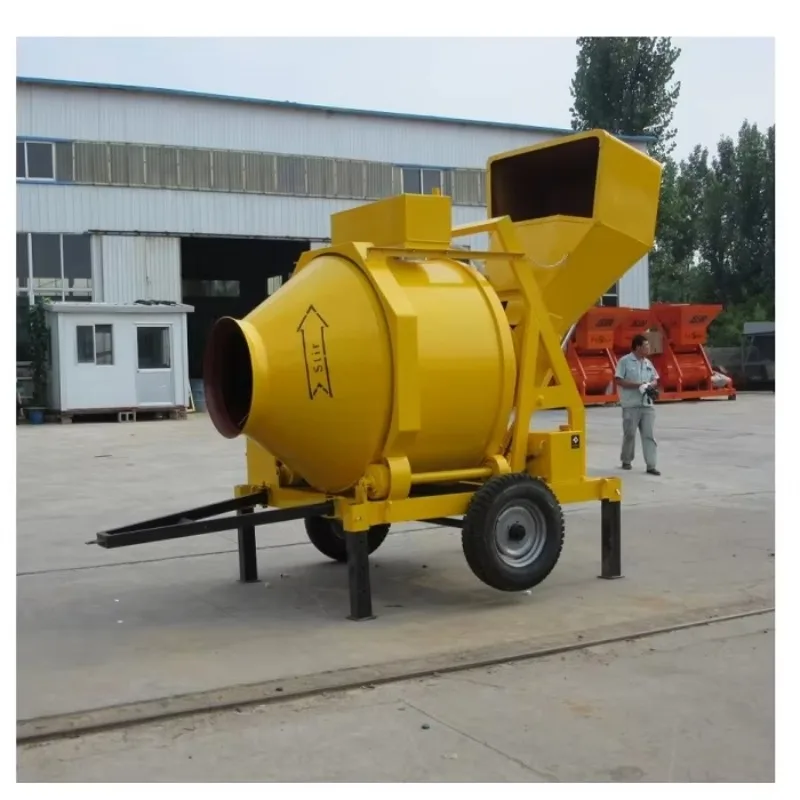 Portable Concrete Mixer Trailer Small Cement Mixing Machine for Building Site Compact Design Easy Move Construction Tool