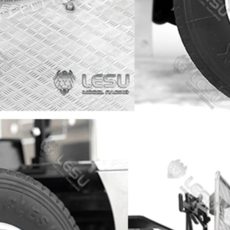 

1/14 LESU Metal 4*4 Chassis Motor Servo Sound Light System Rear Light for RC Tractor Truck 27T Toys Parts Model TH16593