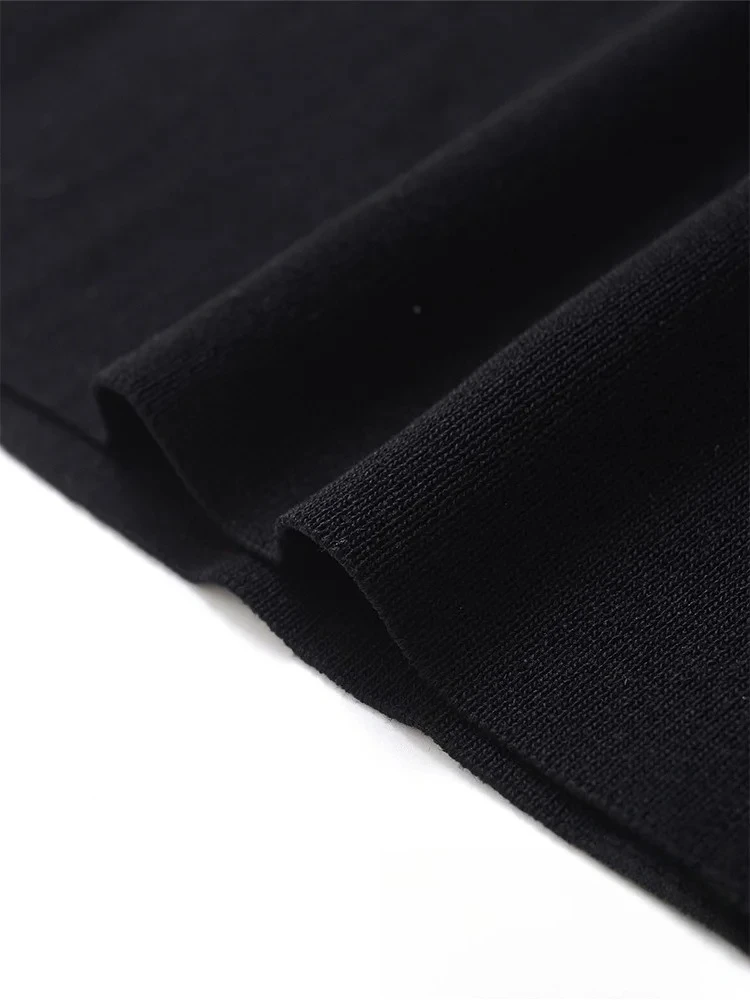 KONDALA Sexy Chic Women Dress Black Solid Cami Sleeveless Mini Vestidos New Fashion 2025 Autumn Party Short Sheath Dress