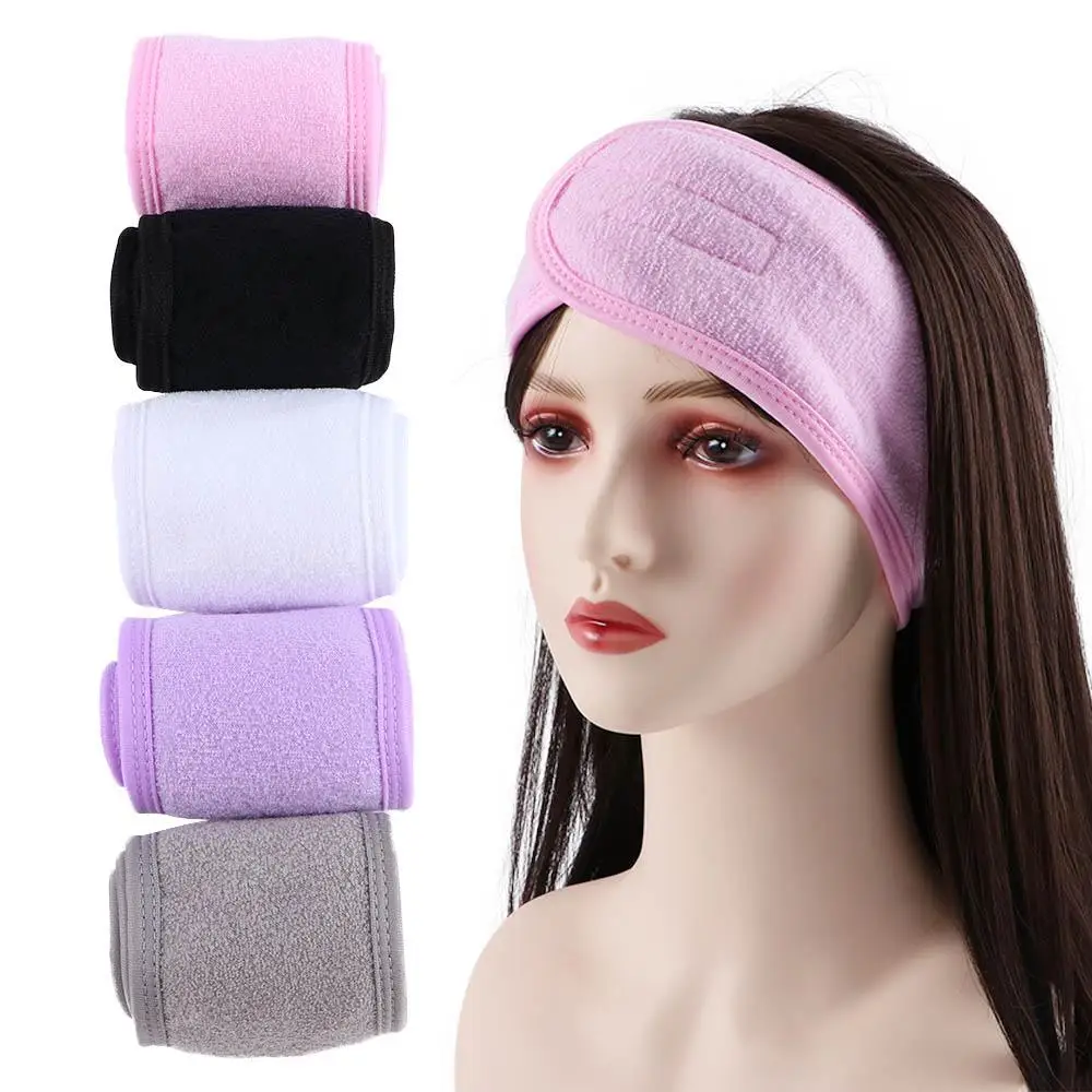 Yoga Accessories Shower Bath Adjustable Caps Tiara Turban Head Band Turban Makeup Hairband