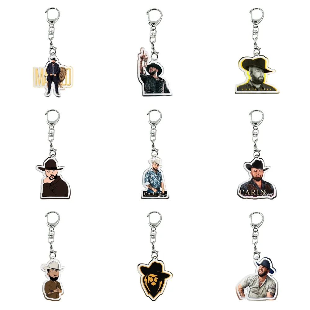 Acrylic Key Chain Women Men Cowboy Key Chain Cartoon Key Holder Acrylic Jewelry For Kids Birthday Gifts