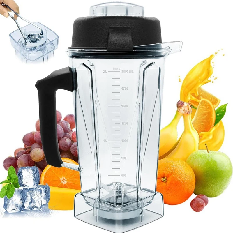 A36F Hot For Vitamix 64OZ Blender Pitcher Replace 5200 5000 6500 7500 Pro500 750 Blender Container With Tamper Tool Stick