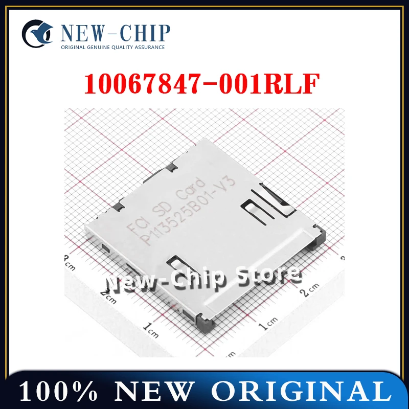 

2PCS-50PCS/LOT 10067847-001RLF Memory card connector SD CARD CONNECTOR 10067847 New Original