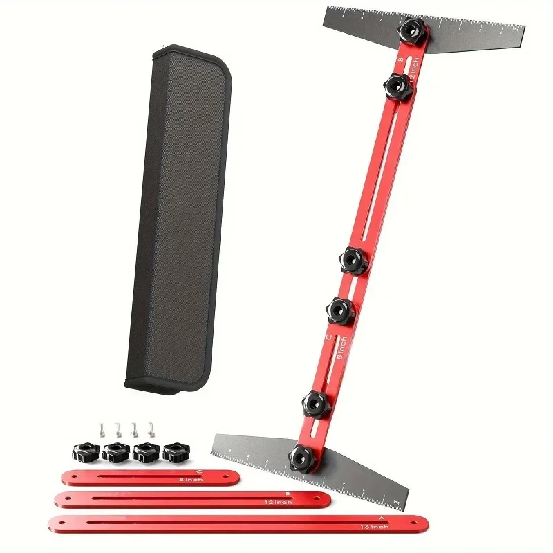 

Multifunctional stair gauge measuring folding ruler woodworking decoration tool