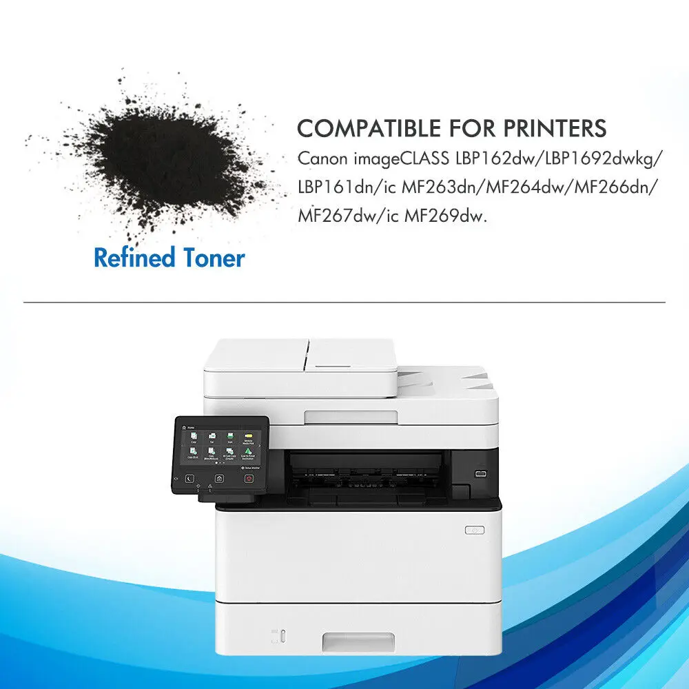 Conjunto de toner 3pk compatível com canon CRG-051 imageclass mf264dw mf269dw lbp162dw