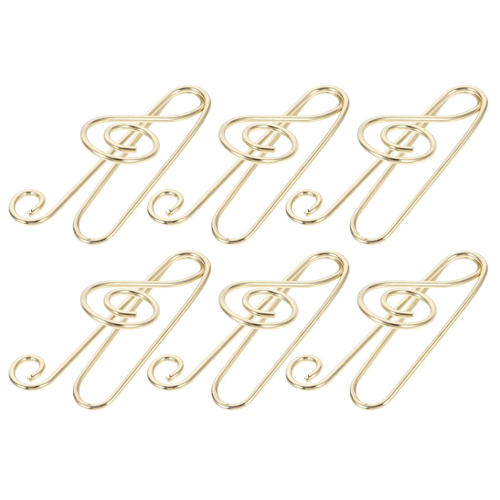 

50 Pcs Musical Note Shaped Paper Clip Bookmark for Office Paperclips Marking Carbon Steel Fun