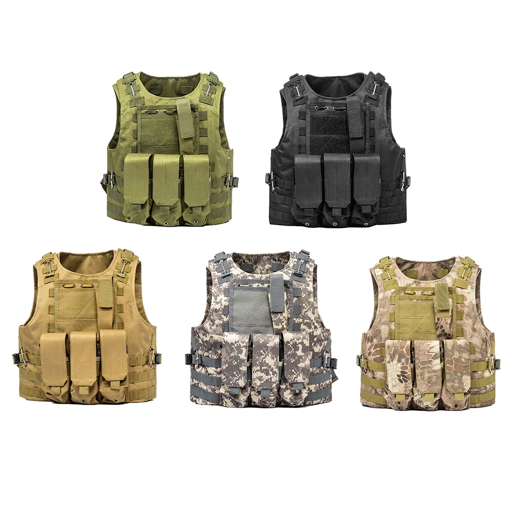 Outdoor Vest Camping Hiking Multifunctional Molle Tops Man Women Cosplay Oxford Cloth Vest