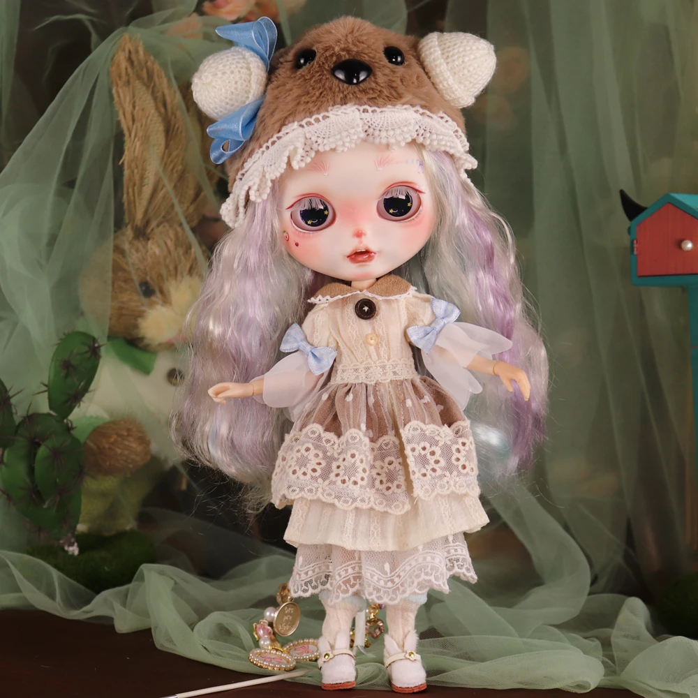 ICY DBS Blyth Doll Fair Skin Mat Gezicht Kawaii Speelse Herten Handgeschilderde Make-up DIY Pop Azone S Anime Meisje Verjaardagscadeau