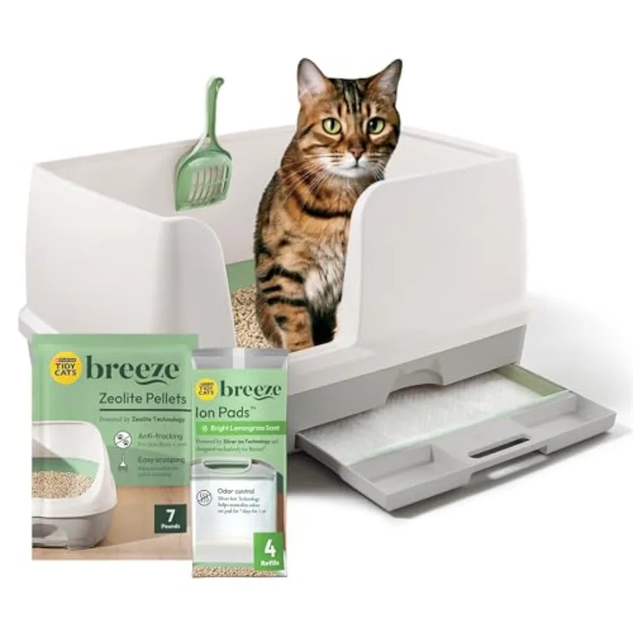 

Purina Litter System Non-Clumping Breeze XL All-in-One Odor Control and Easy Clean Multi Cat Box - 18 lb. Box