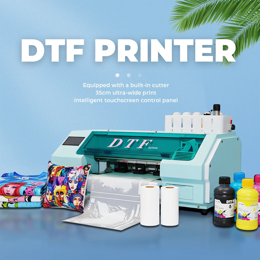 PET Transfer Film Roll 30cm XP600 DTF Printer A3 DTF Inkjet Printer Digital DTF Printing Machine