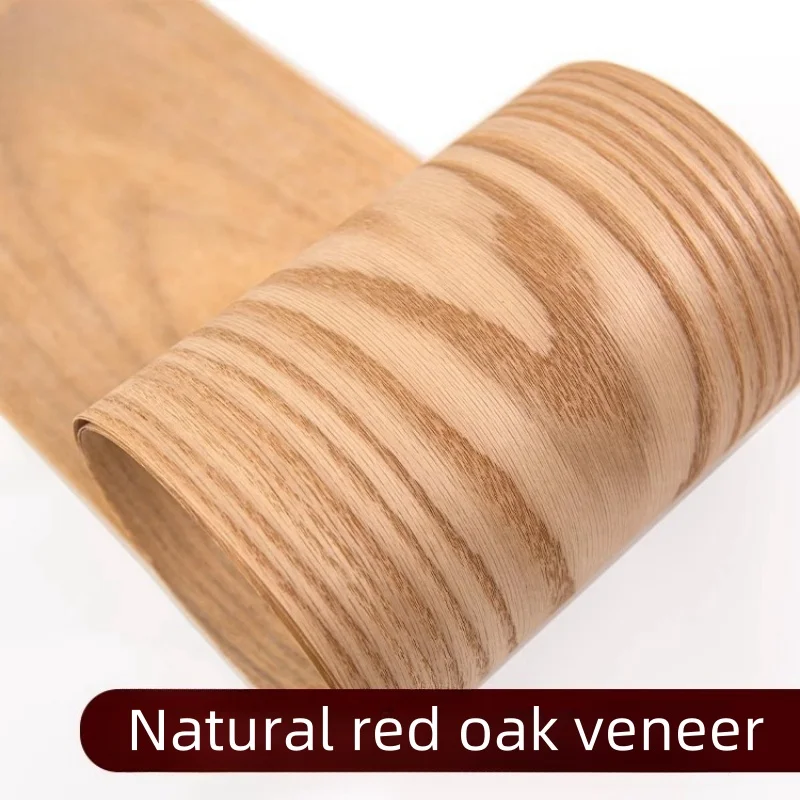 Veneers For Wooden Doors Natural Red Oak Veneer Furniture Display Cabinet Wood Veneer 20x250cm T0.25mm