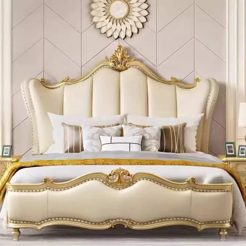 Insert White Base Double Bed Luxury Wooden Adult Upholstered Storage Double Bed Bedroom Set Wooden Camas De Dormitorio Furniture