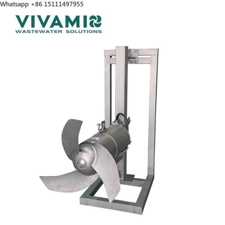 Best Selling Type Submersible Mixer or Submersible Diving Agitator and Submersible Low-speed Propeller for Water Treatment