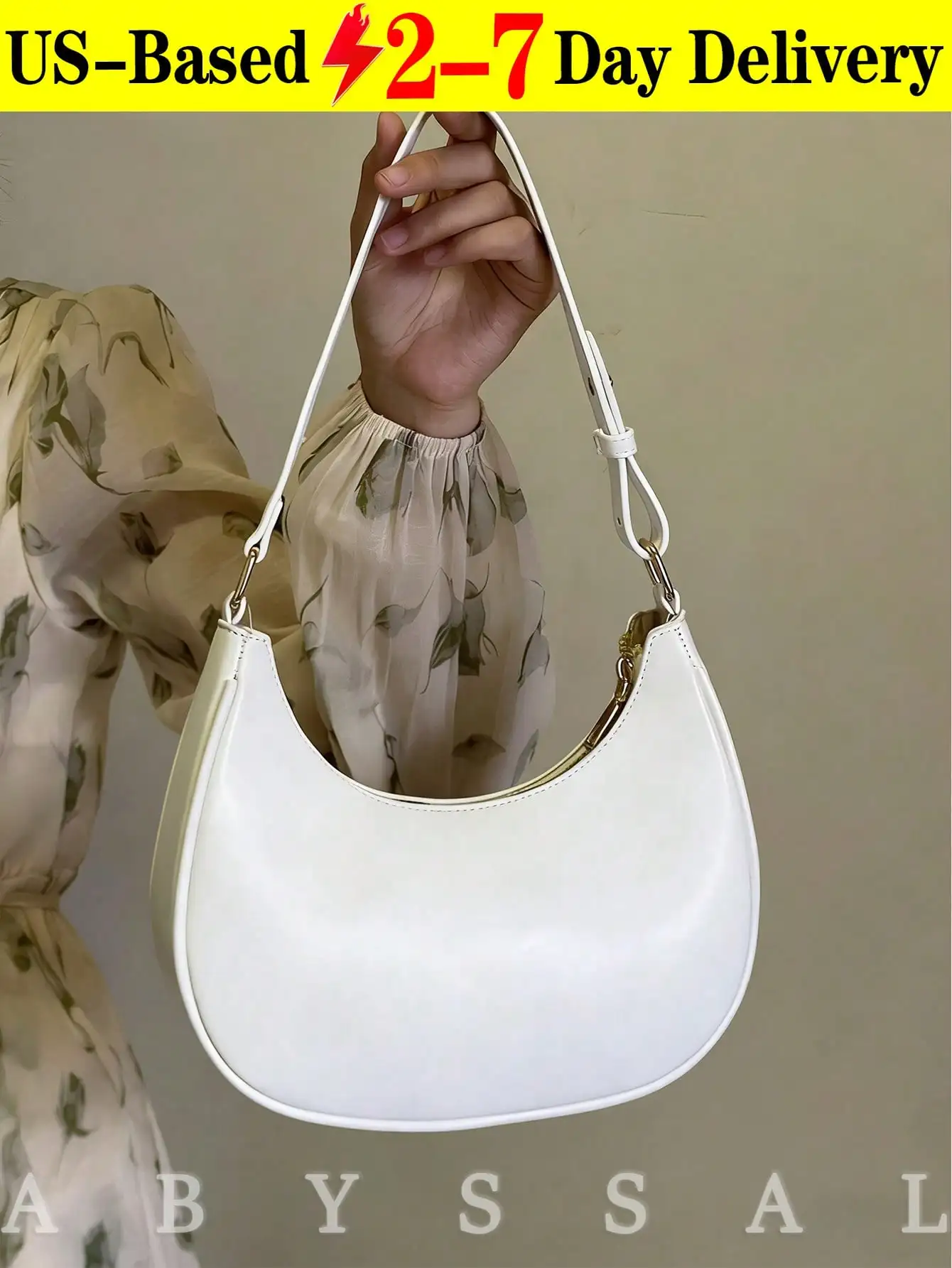 

Aesthetic Minimalist Crescent Shoulder Bag,Chic Minimalist Crescent Shoulder Bag, With Adjustable Strap Sleek Crescent Shoulder Bag For Fashion-Forward Women Ergonomic Shoulder Bag ,Women Summer Underarm Bag 2026 New Arrival Crescent Baguette Bag Vintage