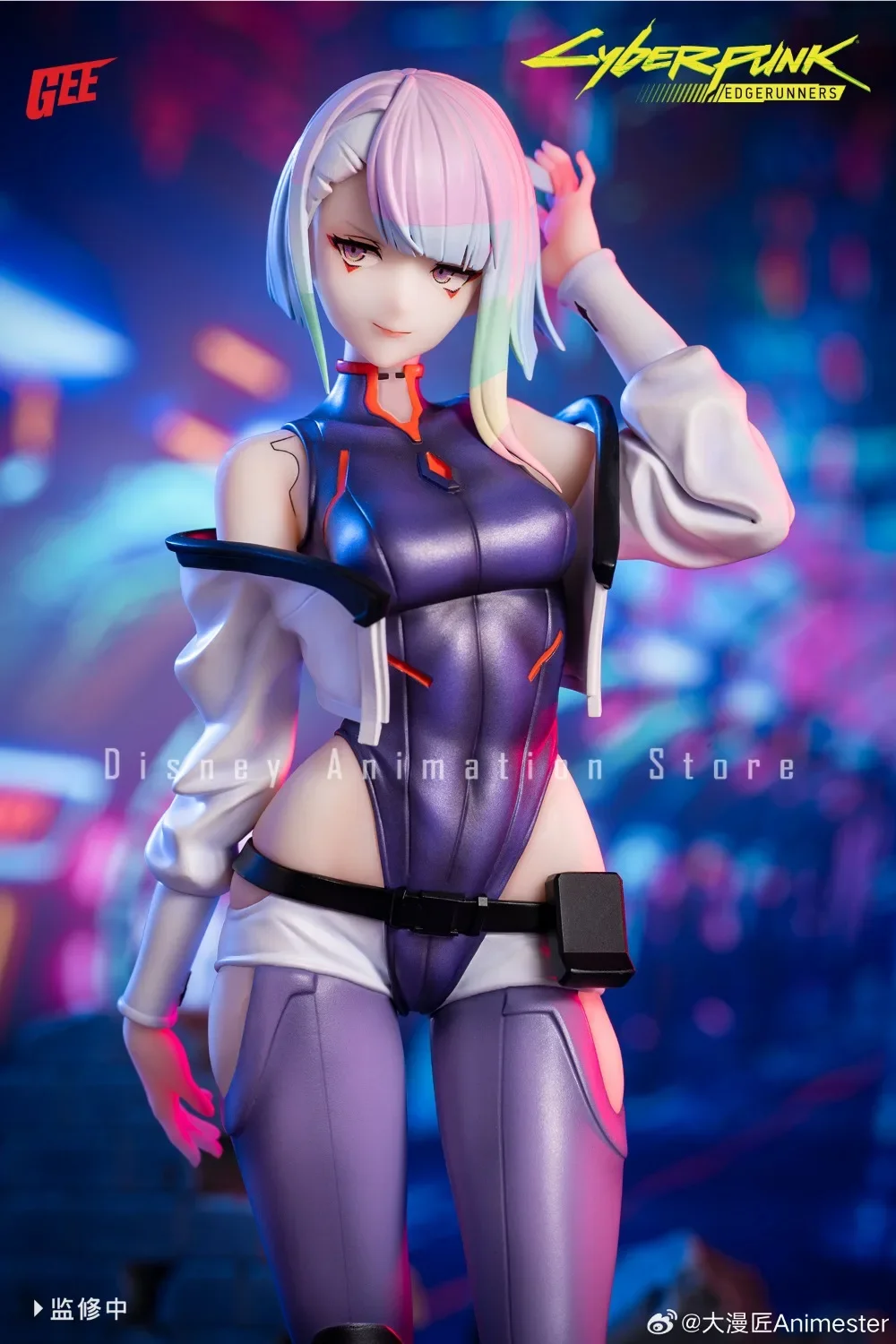 100% Originele AniMester 1/7 GEE CYBERPUNK: EDGERUNNERS LUCY PVC 24 CM Anime Actiefiguren Model Collectie Speelgoed Kawaii Hobby