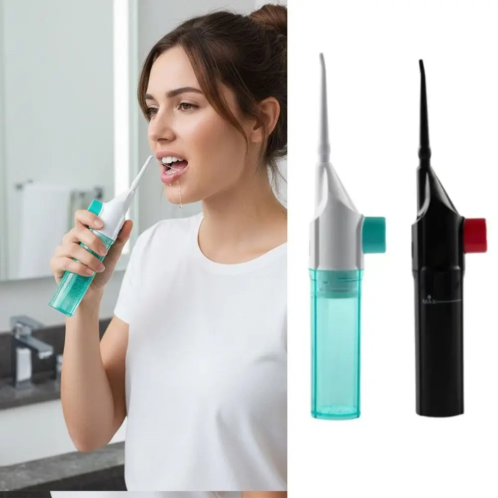 

High Pressure Oral Irrigator Manual Deep Cleaning Teeth Cleaner Toothpick Style Teeth Care Water Toothpick Household Use