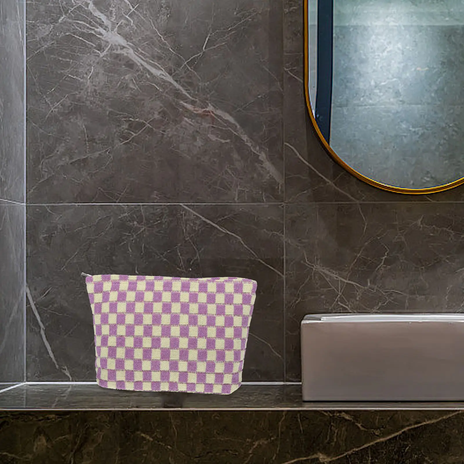 

Cosmetics Bag Makeup Bag Portable Reusable Storage Pouch Secure Zipper Travel Organizer Pouch for Women