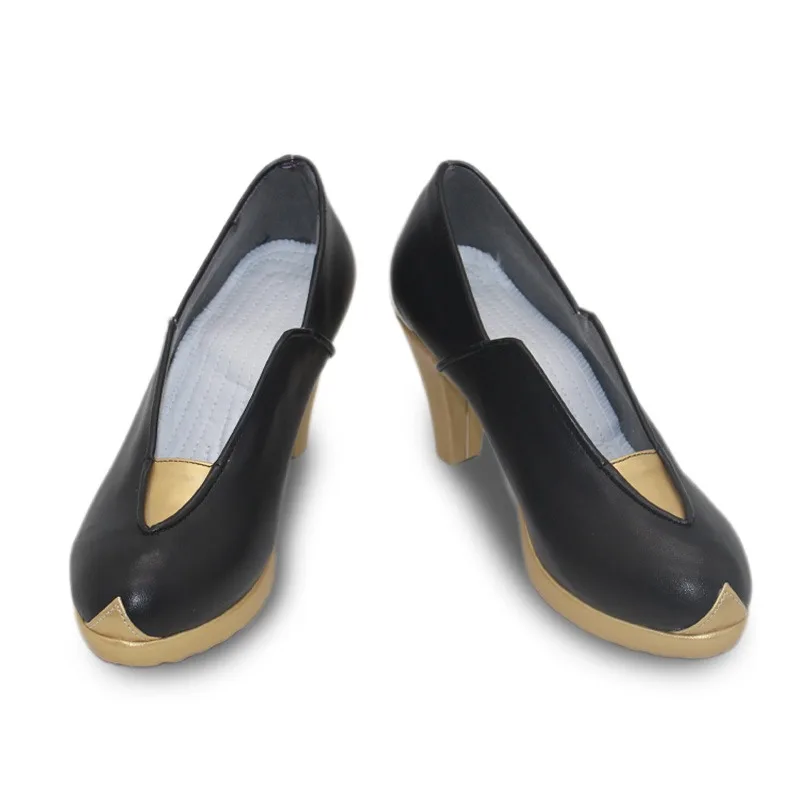 إيما فروست تأثيري أحذية بولي أحذية أحذية من الجلد الأبيض الملكة تأثيري الدعائم أنيمي اكسسوارات هالوين كرنفال الأحذية مخصص #2