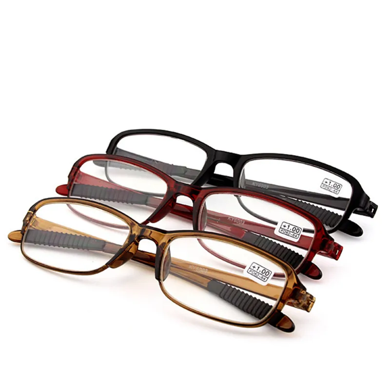 New TR90 Reading Glasses Square Retro Black Frame Unisex Ultra-lightweight Presbyopia Glasses Women Man Fashion Gafas +1.0~+4.0