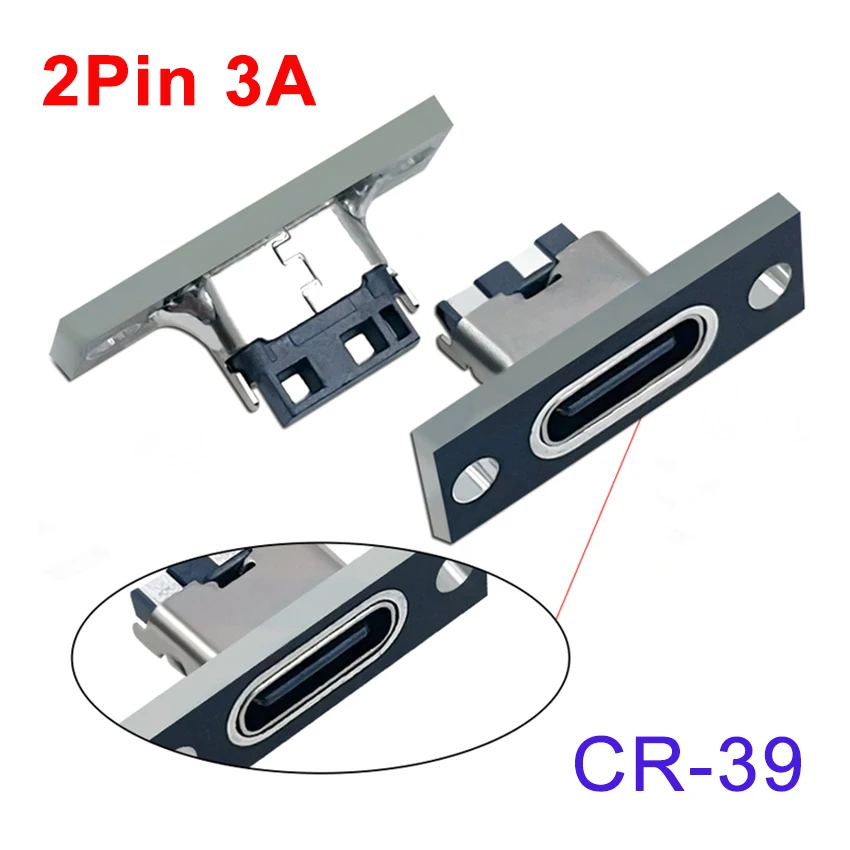 1-10pcs USB 3.1 Type C Socket With Screw fixing plate Type-C USB Jack 3.1 Type-C 2Pin 4Pin 5Pin 6Pin Female Connector Jack image 6