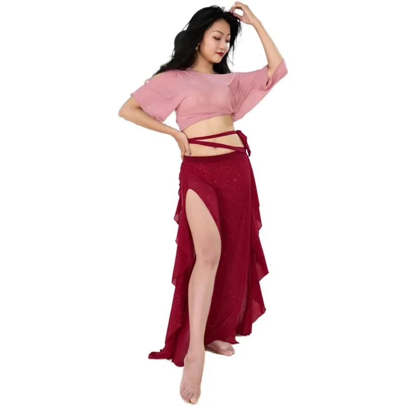 Customized Belly Dance Costumes for Women 2025 New Oriental Dance Practice Dress for Beginners Performance Set Suit Clothing