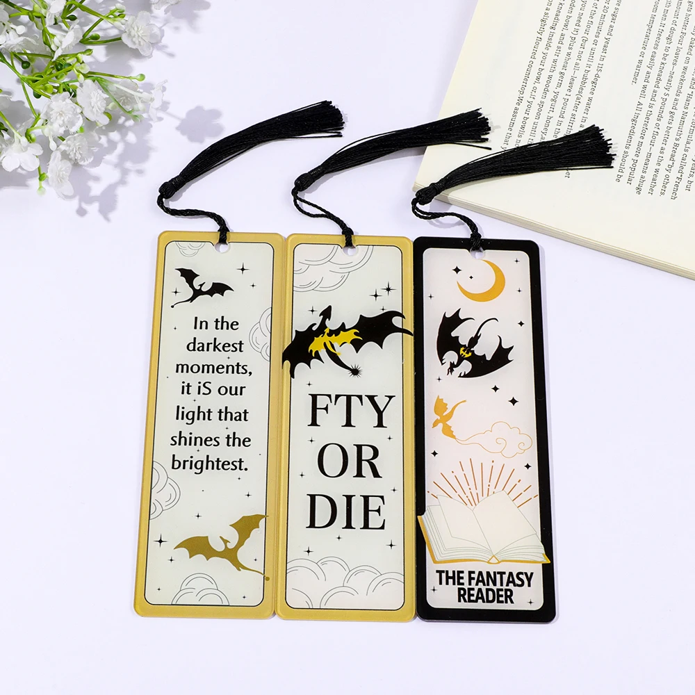 

Fantasy Fourth Pterodactyl Acrylic Bookmarks For Dragon Lovers Book Fans Reading Accessories Dragon Themed Party Favors