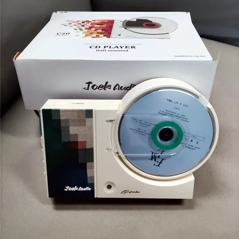 

Wall Mounted CD Player Music Player with Remote Control Home Audio Speaker USB Bluetooth-Compatible AUX Input CD Music Player