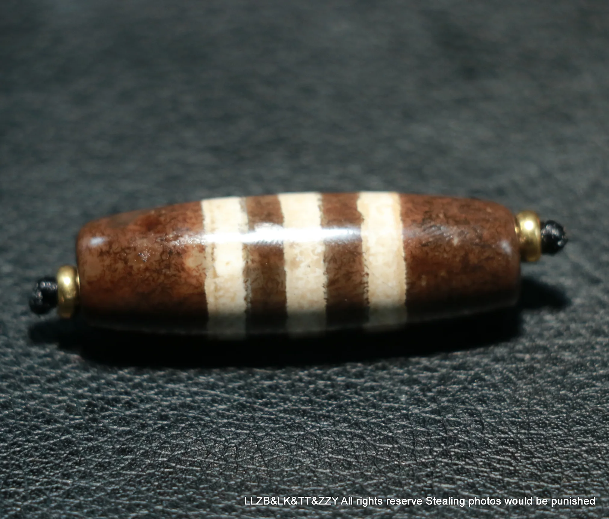 Unique Magic Power Tibetan Old Agate Top 3 Stripes Healer Medicine Pendant Amulet Talisman LKbrother Sauces UPD221201A01