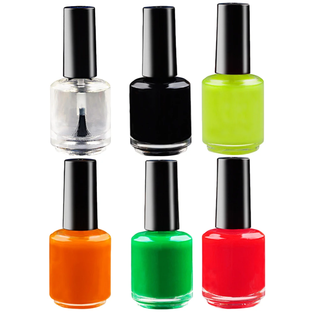 

1 set Fishing Paints Fluorescent Lure Oil Set Float Repair Supplies Mixed Colors 15ml Diluent Scratch Remover Durable