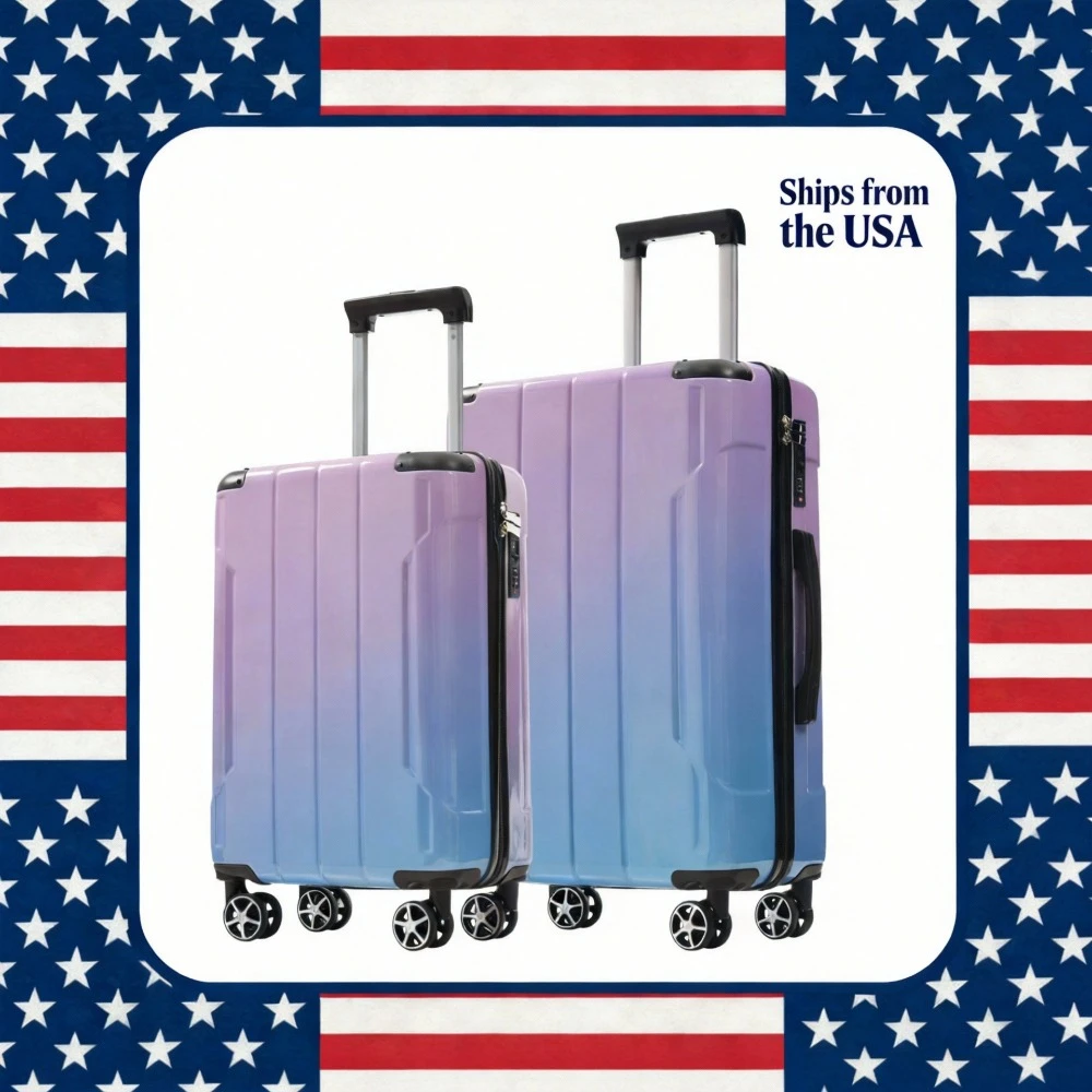 

Luggage Sets 3 Piece Suitcase Set with Spinner Wheels, Built-in TSA Lock, Foldable Duffel Bag for Travel Men & Women,20/24inch
