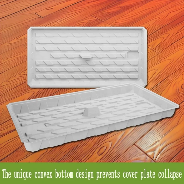 다공성 ABS 플라스틱 수경재배 트레이 묘목 및 클론 화분 채소 트레이와 뚜껑 포함 농업용 온실용