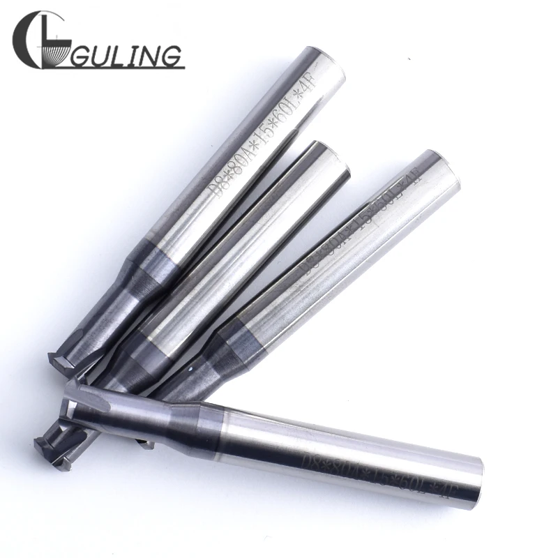 CNC 80 Degree Tungsten Steel Single Tooth PG German Standard Thread Milling Cutter P G 7 9 11 13.5 16 21 29 36 42 48 mill mills