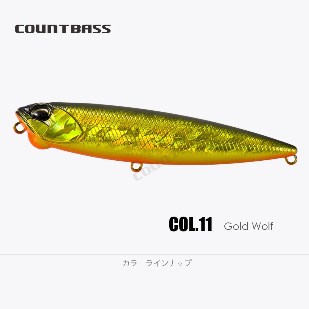 COUNTBASS Walking Baits 65 mm 85 mm 100 mm Topwater Angelköder Floating Stick Wobbler Leurre de Surface Plug Angler's Tackle