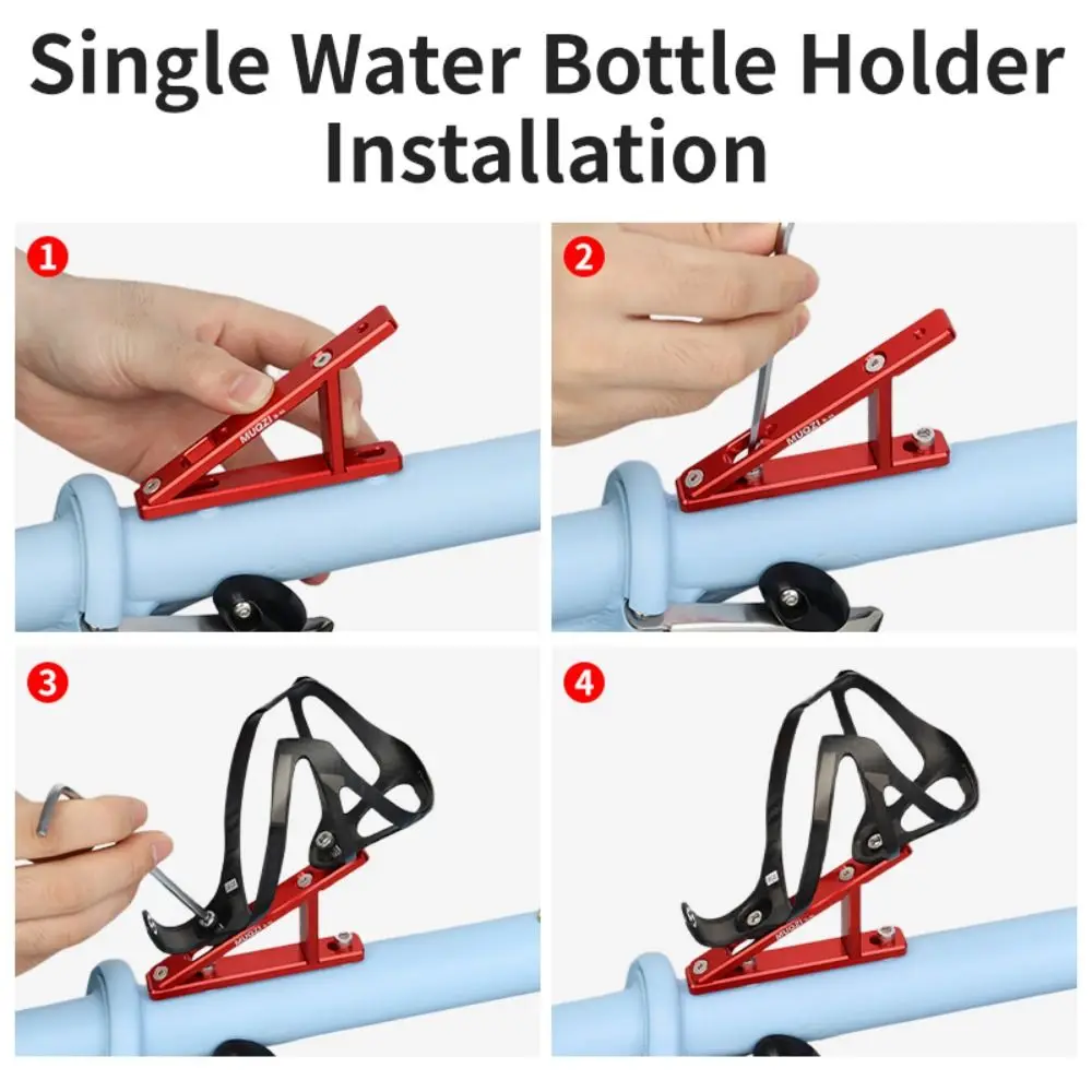 Aluminum Alloy Bottle Holder Expansion Bracket Single/Double Cup Change Angle Cup Holder Extension Reinforcement CNC Lightweight
