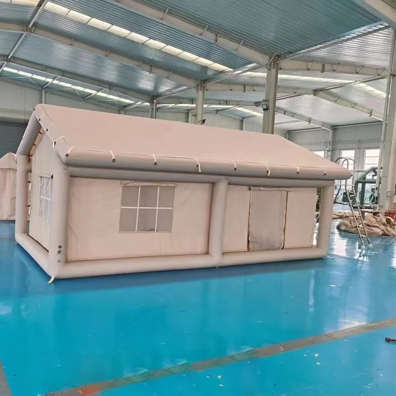 Outdoor Two-Room Waterproof Inflatable House Air Tent Family Inflatable Camping Tent