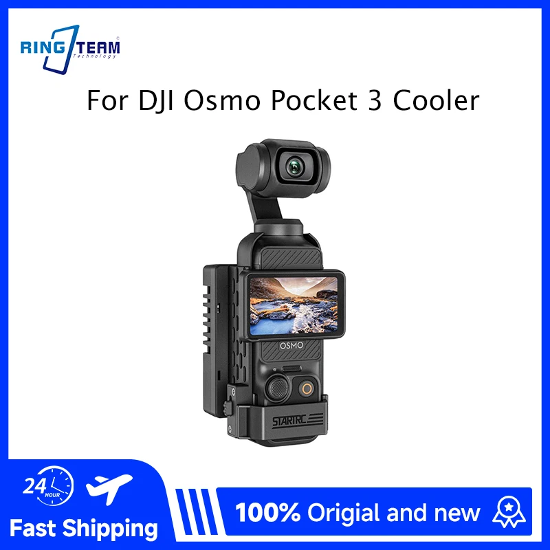 For DJI Osmo Pocket 3 Semiconductor Camera Cooler Real Time Temperature Display Type C Silent Fan for DJI Osmo Pocket 3 Vlogging