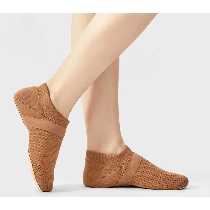 Cheerleading Dance Jazz Soft Sole Shoes Professional Competition Body Training Breathable Elastic Non Slip Lightweight Practice