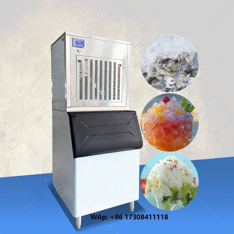 HNOC Commercial Big Scale Ice Make Machine Automate 100kg 200kg 300kg Snow Flake Ice Maker
