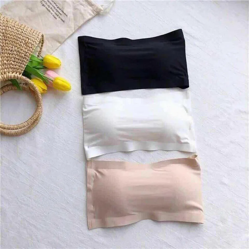 2023 Women\'s Intimates woman Tube Tops Summer Back Double breasted One Line Waist Bra Traceless Sports Wrap Tank Top Underwear