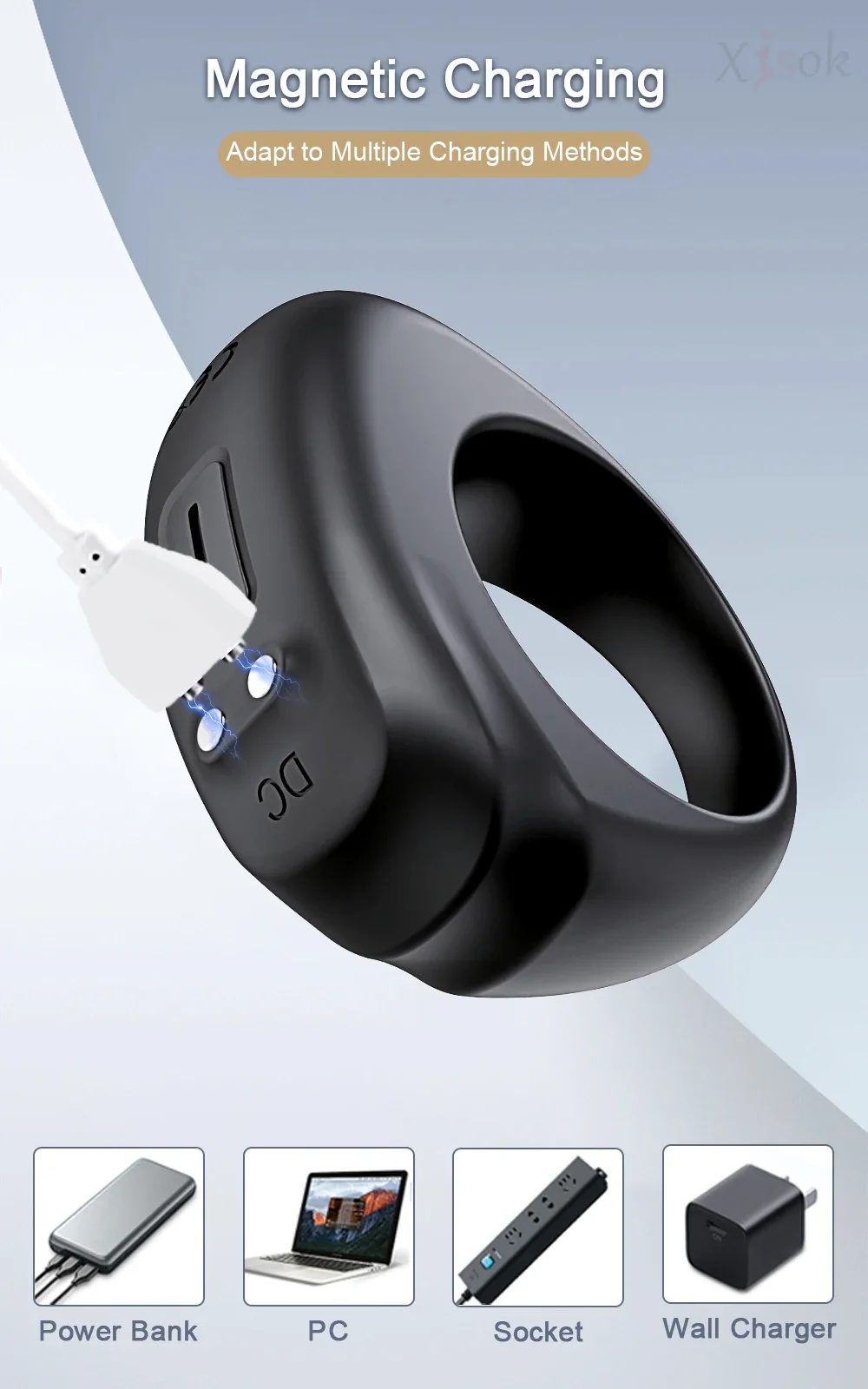 penisring mit zähler Samore Sale :: SAMORE Penisring Vibrator 10 Vibrationsmodi Cockring ⌀3cm  Silikon Fernbedienung main image 1