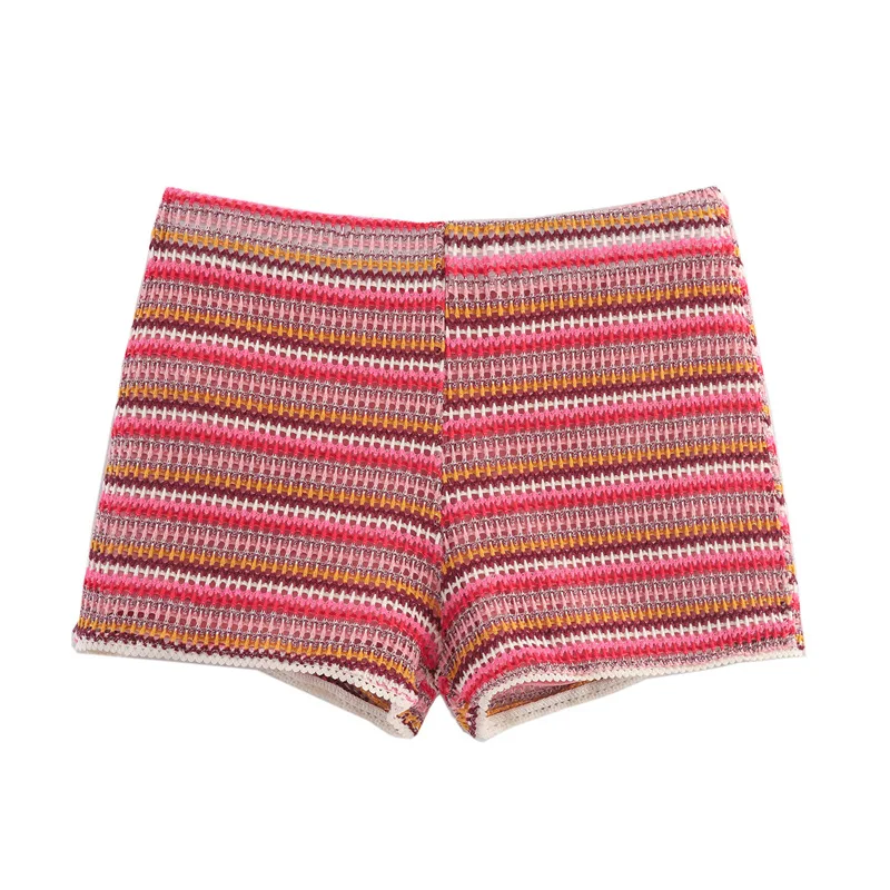 Moda de malha manga curta topo shorts definir feminino outono novo estilo design europeu e americano comércio