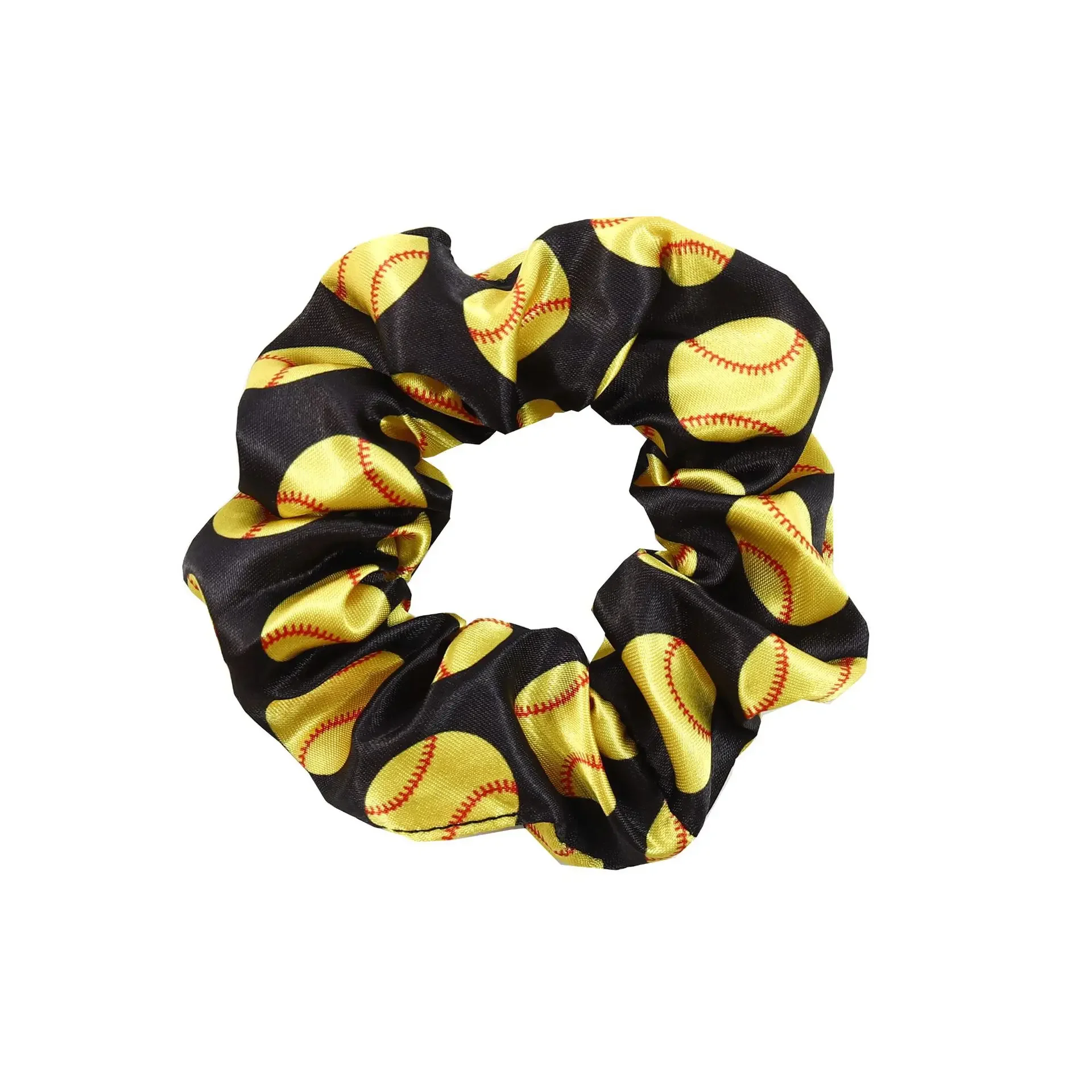 Fashion Football Basketball Volleyball Softball Rugby Printed Large Intestine Hair Ring/Ties for Women Jewelry Sports Headrope