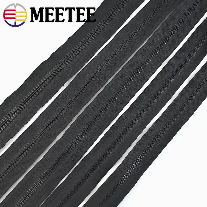 1/2/3/5M 3# 5# 8# 10# 15# Sewing Zippers Tape Bag Jacket Resin Zipper Coat Down Coil Roll Zips Repair Kit DIY Accessories