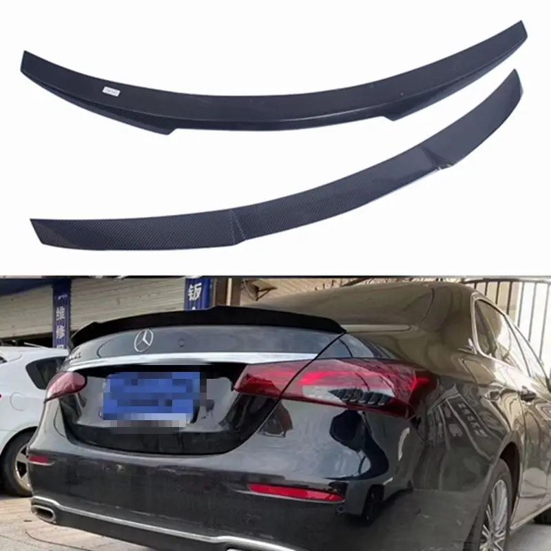 

FOR Mercedes-Benz E-Class W213 4Door Sedan CS Style Carbon Fiber Rear Spoiler Trunk Wing 2016-2023 FRP Forged carbon