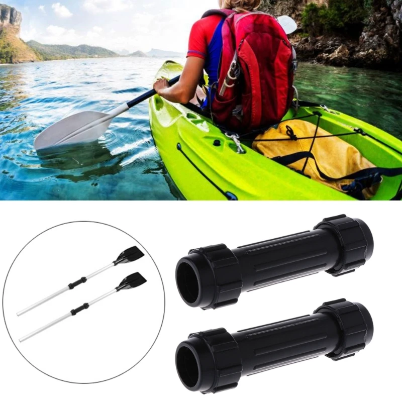 2024 New 2Pcs Kayak Paddles Connector Spare Paddle Connector Tube For Kayaking Rowing Boats Canoes Paddles Replacement Accessory