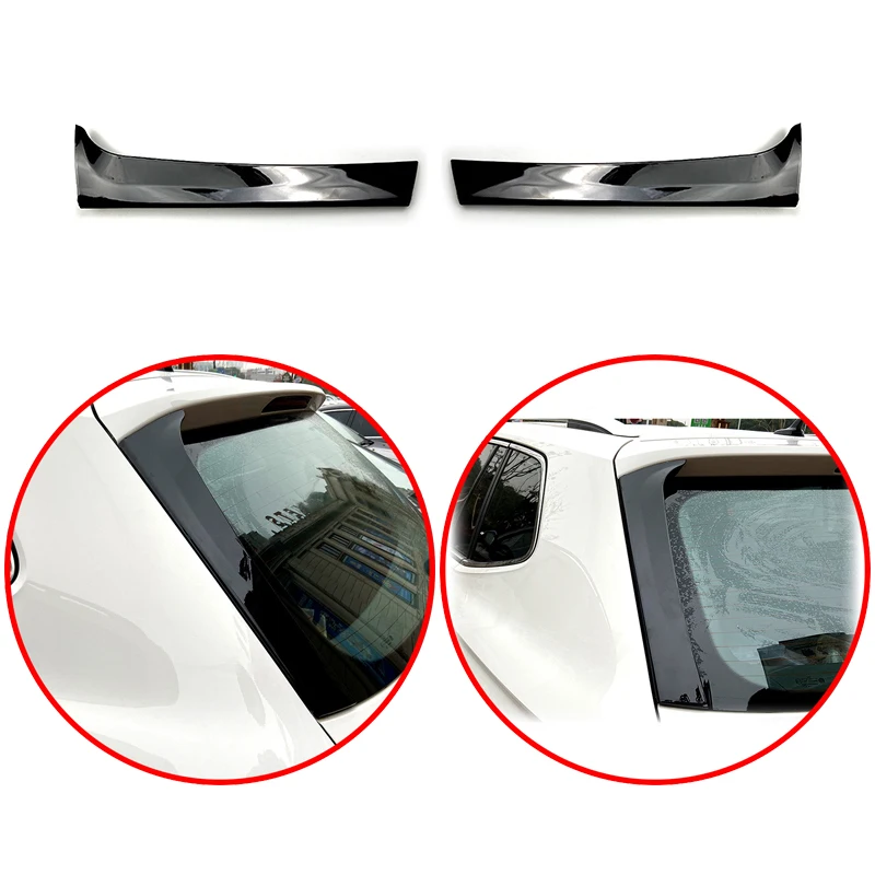 

Black Rear Window Side Spoiler Canard Canards Splitter Accessories Exterior For VW Tiguan MK2 2017 2018 2019 2020 2021 2022 2023