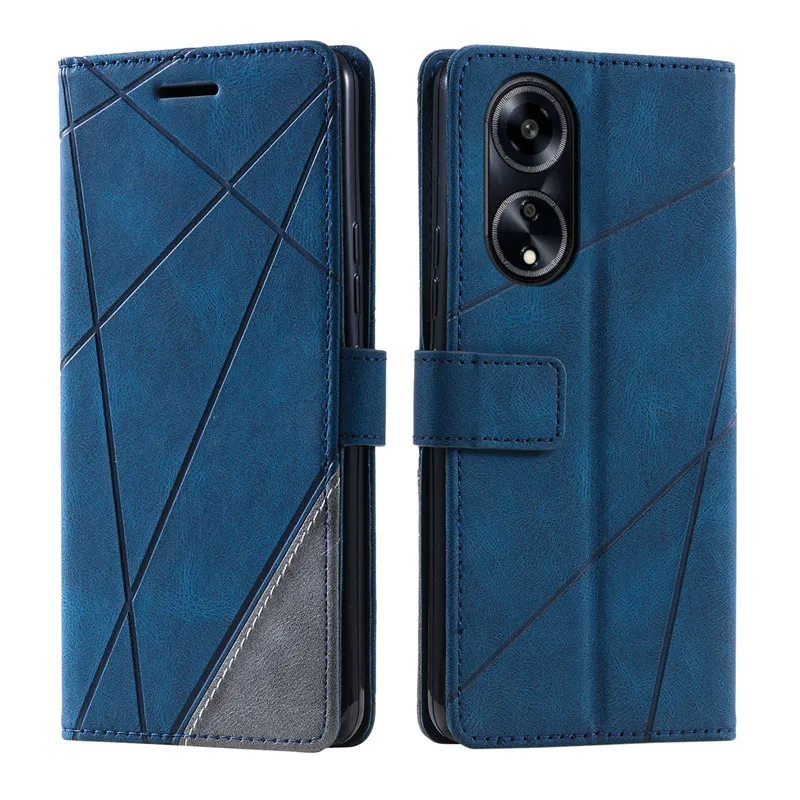 Flip Magnetic Leather Cover For OPPO A78 4G A58 A98 Reno10 Pro 5G Reno8T 4G A 78 58 OppoA78 OppoA58 Wallet Stand Phone Cases