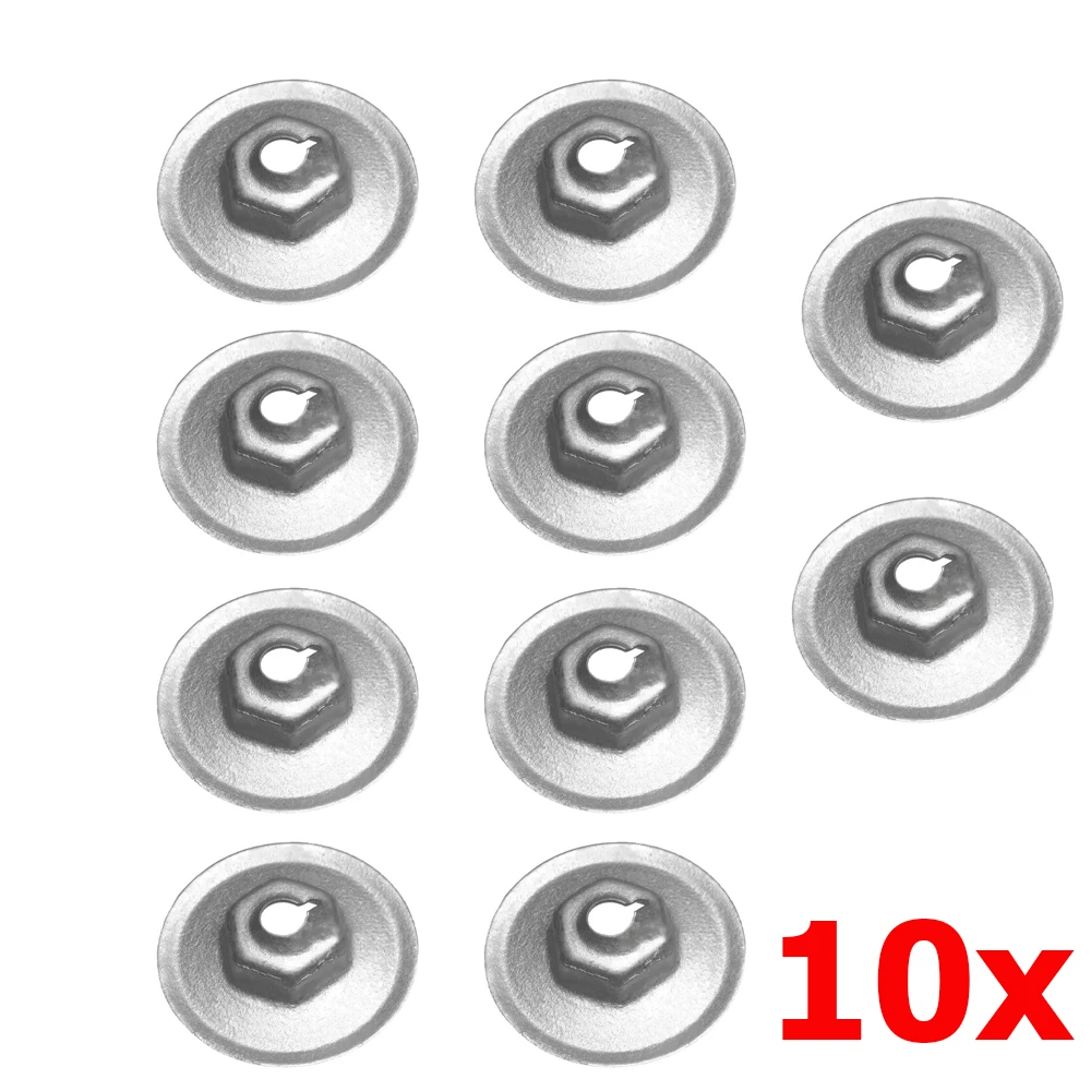 10pcs EXHAUST HEAT SHIELD NUT METAL FOR FORD MONDEO FOCUS FIESTA MONEO C-MAX 1382642